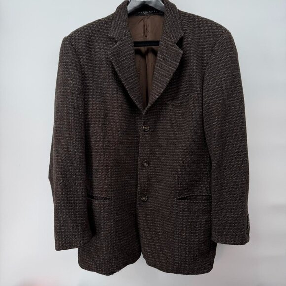 40R Boss Hugo Boss Cashmere Blend Blazer Black and Brown